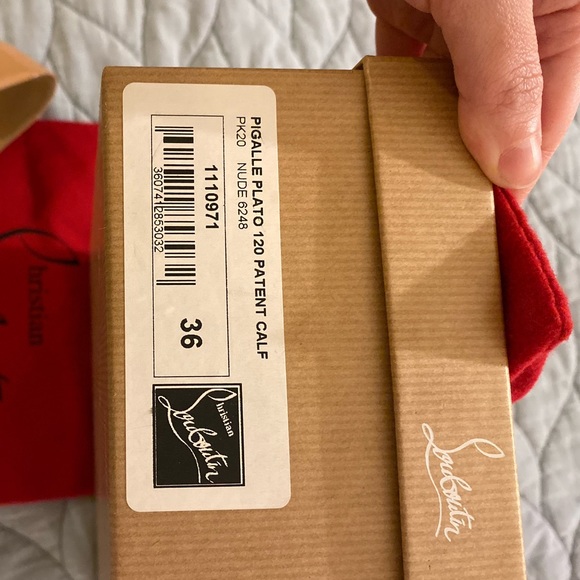 Christian Louboutin Pigalle Plato 120 patent nude - Picture 3 of 12